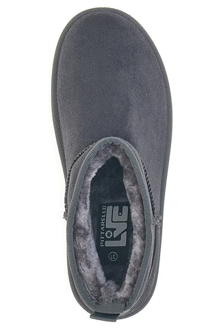 Stivaletti pantofole grigi con pelo interno Pittarello Love PK1497B