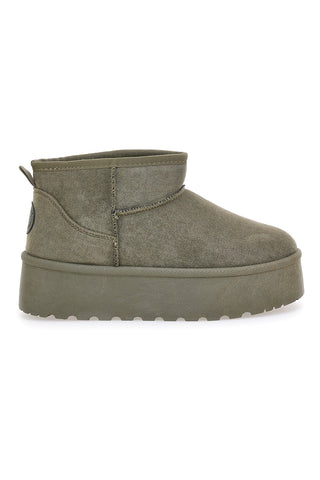 Pittarello Love PK1497E grüne Pelzstiefeletten mit warmem Futter