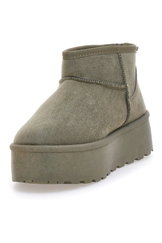 Pittarello Love PK1497E grüne Pelzstiefeletten mit warmem Futter