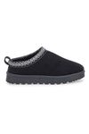 Pantofole nere con profilo decorato e interno in pelliccia Pittarello Love PK1859C