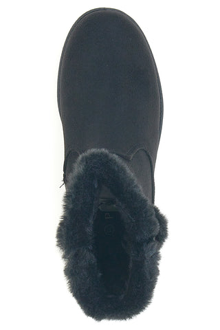 Stivaletti neri con pelo interno e suola antiscivolo Plocadi PK1959A