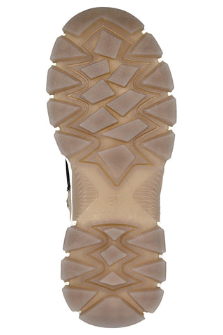 Scarponcini beige con dettagli metallici e pelliccia Bagatt D31952365555