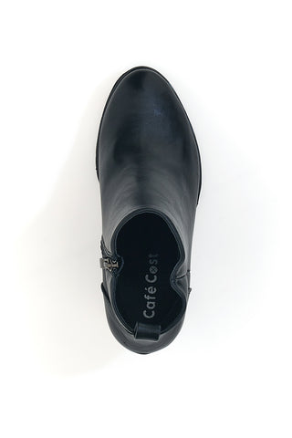 Cafè Cost 16807213 Schwarze Stiefeletten mit breitem Absatz und Profilsohle