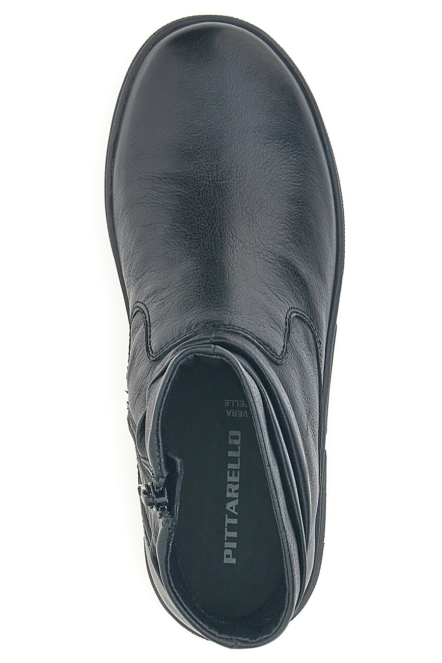 Stivale in pelle scamosciata con elastici