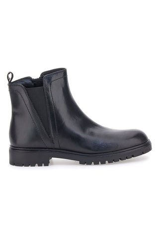 Pittarello 23606 schwarze Stiefeletten mit Profilsohle und Memory Foam