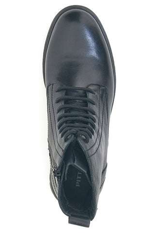 Stivaletti neri con zip laterale e memory foam Pittarello 23746
