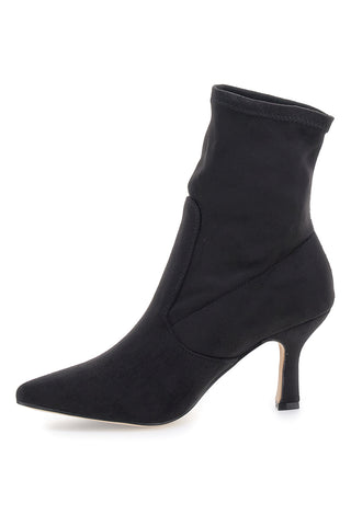 Le Havre Paris 9001 – Schwarze Sockenstiefeletten mit Stilettoabsatz