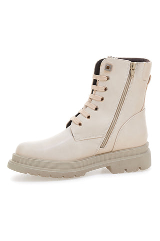 Scarponcini beige con zip laterale e strass Laura Biagiotti L97129600