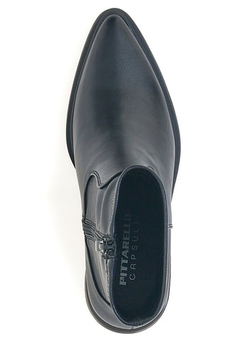 Stivaletti neri con punta affusolata e tacco medio Pittarello BT251146008