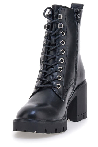 Pittarello BT24182004 schwarze Stiefeletten mit hohem Absatz und seitlichem Reißverschluss