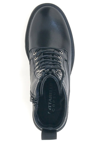 Pittarello BT24182004 schwarze Stiefeletten mit hohem Absatz und seitlichem Reißverschluss