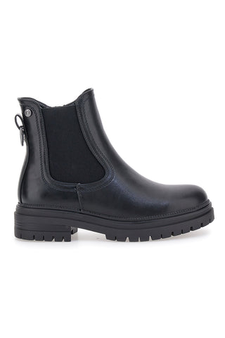 Schwarze Stiefeletten mit dekorativem Ring und Profilsohle Pittarello Kapsel BT23059066A