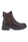Braune Stiefeletten mit elastischer Seite und Profilsohle Pittarello BT23059066A