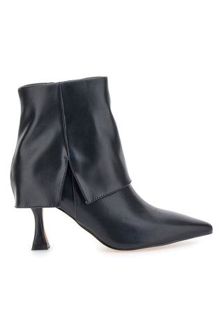 Mon Dieu B8830Q8820Q5 Schwarze Stiefeletten mit spitzer Zehenpartie und Spulenabsatz