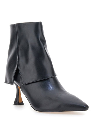 Mon Dieu B8830Q8820Q5 Schwarze Stiefeletten mit spitzer Zehenpartie und Spulenabsatz