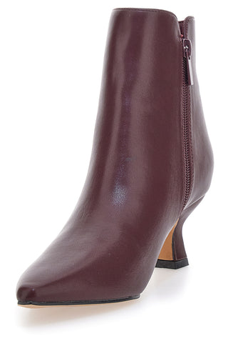 Stivaletti bordeaux con tacco a rocchetto Mon dieu BZD200Q5