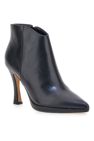 Mon dieu 1929Q20 schwarze Stiefeletten mit Spool-Absatz