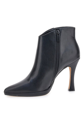 Mon dieu 1929Q20 schwarze Stiefeletten mit Spool-Absatz