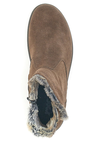 Beige Stiefeletten mit Fellfutter iMac 8566997152017