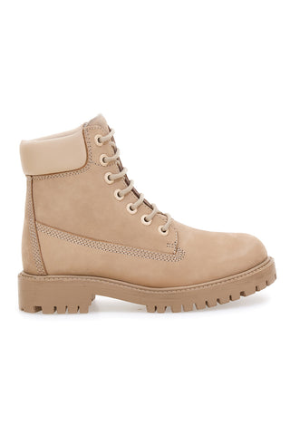 Scarponcini beige con suola carrarmato Altemberg 9065