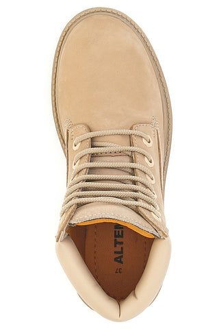 Scarponcini beige con suola carrarmato Altemberg 9065