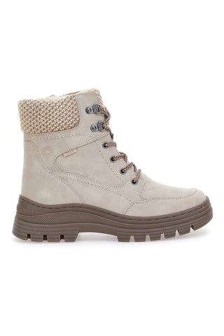 Beige Stiefeletten mit warmer Innenseite und gearbeitetem Kragen Relife 22808B13R
