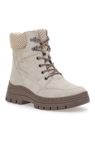 Beige Stiefeletten mit warmer Innenseite und gearbeitetem Kragen Relife 22808B13R