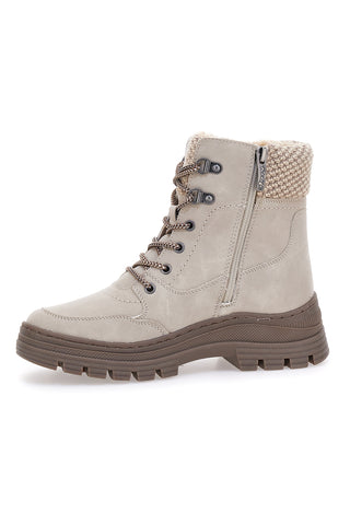 Beige Stiefeletten mit warmer Innenseite und gearbeitetem Kragen Relife 22808B13R