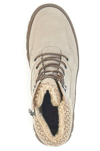 Beige Stiefeletten mit warmer Innenseite und gearbeitetem Kragen Relife 22808B13R