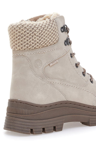 Beige Stiefeletten mit warmer Innenseite und gearbeitetem Kragen Relife 22808B13R
