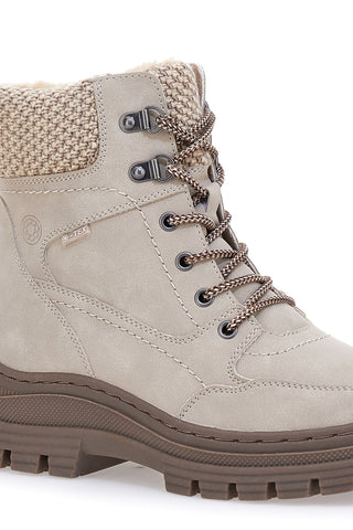 Beige Stiefeletten mit warmer Innenseite und gearbeitetem Kragen Relife 22808B13R
