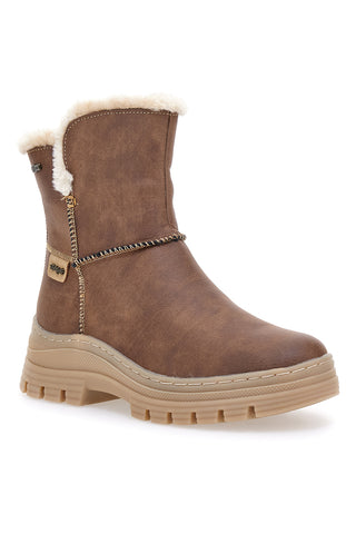 Stivaletti marroni con interno caldo e suola carrarmato Relife 22808B11R