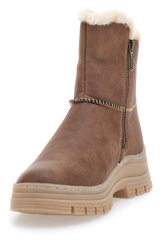 Stivaletti marroni con interno caldo e suola carrarmato Relife 22808B11R