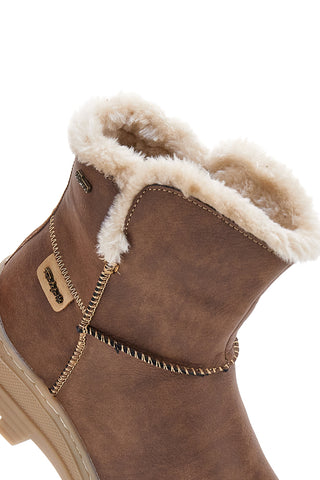 Stivaletti marroni con interno caldo e suola carrarmato Relife 22808B11R