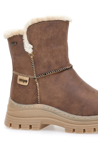 Stivaletti marroni con interno caldo e suola carrarmato Relife 22808B11R