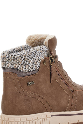 Stivaletti marroni con interno caldo e zip laterale Relife 22801B09R