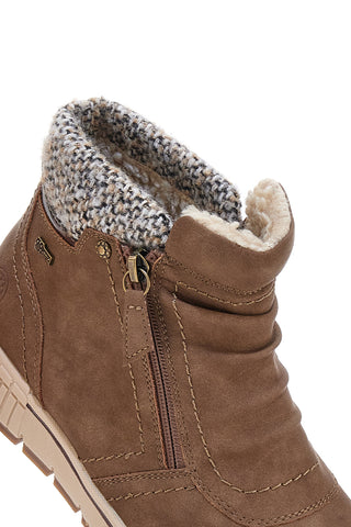 Stivaletti marroni con interno caldo e zip laterale Relife 22801B09R