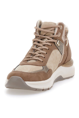 Sneakers alte beige con interno caldo e zip laterale Relife 25807B04R