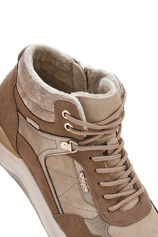 Sneakers alte beige con interno caldo e zip laterale Relife 25807B04R