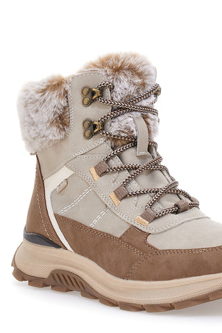 Beige Stiefeletten mit warmem Innenfutter und rutschfester Sohle Relife 24802B08R