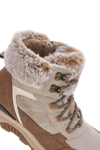 Beige Stiefeletten mit warmem Innenfutter und rutschfester Sohle Relife 24802B08R