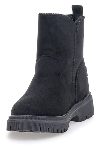Stivaletti neri con zip laterale e interno con pelo Carrera CAW759102020