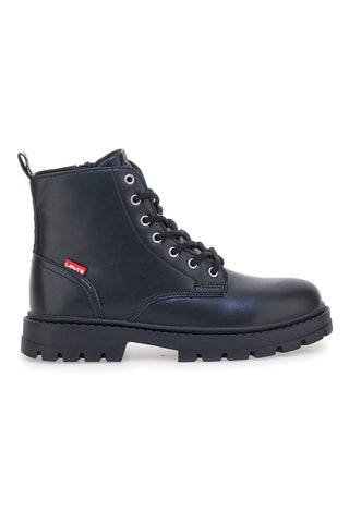 Levi's VPHR0002S schwarze Stiefeletten mit Profilsohle und seitlichem Reißverschluss
