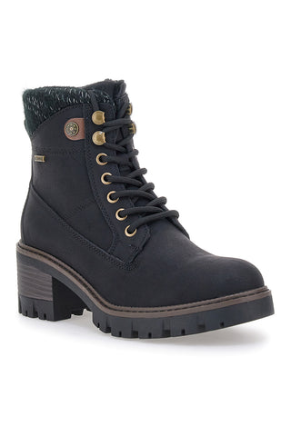 Altemberg 4 schwarze Stiefeletten mit Absatz und gepolstertem Schaft