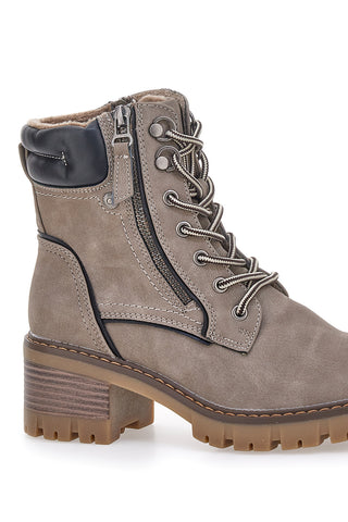 Anfibi taupe con doppia zip e interno caldo Altemberg 7