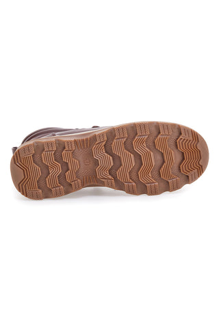 Scarponcini bordeaux imbottiti con suola carrarmato Altemberg 8