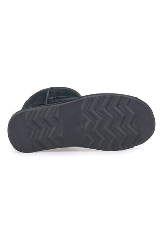 Pittarello Wow 3551 schwarze Stiefeletten aus echtem Leder mit Fellfutter, Slipper-Stil