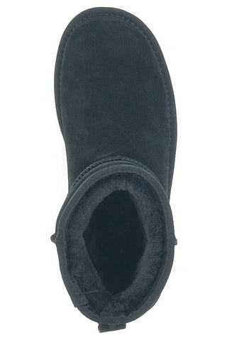 Pittarello Wow 3551 schwarze Stiefeletten aus echtem Leder mit Fellfutter, Slipper-Stil