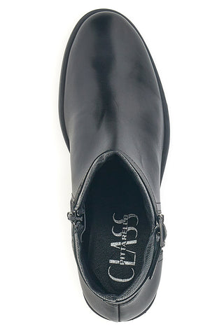 Stivaletti neri in pelle con fibbia laterale Pittarello Class 853065