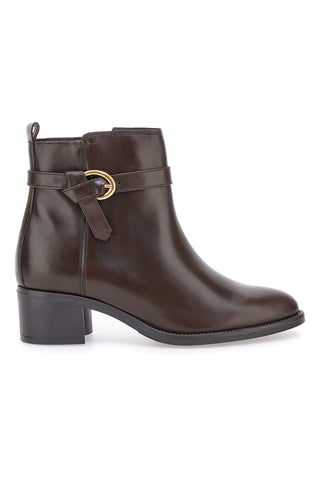 Pittarello Class 852160 Stiefeletten aus braunem Leder mit niedrigem Absatz